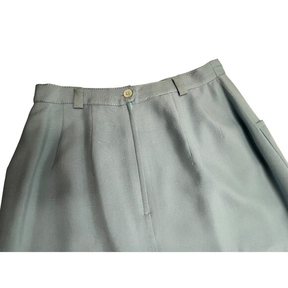 AW Light Blue A-Line Skirt With Pockets & Back Slit Size 42(Size 6 US) 81f - Picture 3 of 9